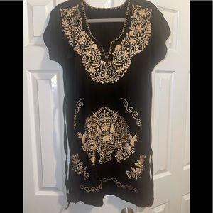 Embroidered Mexican Dress